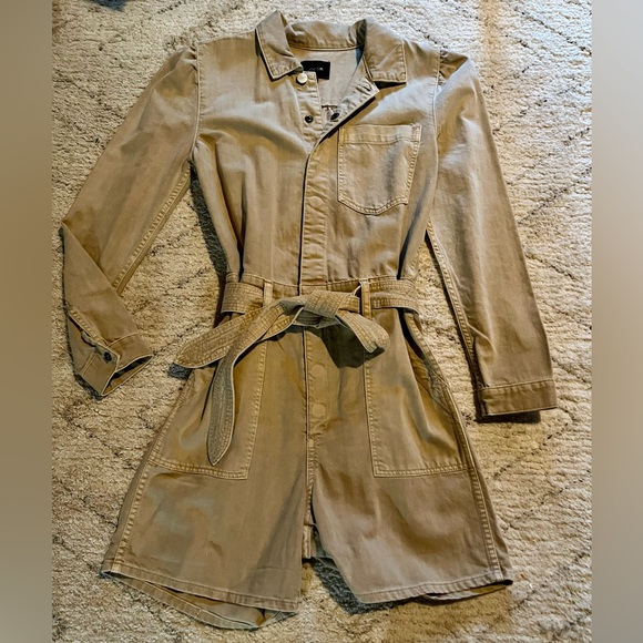 Joe's Jeans The Alexa Belted Denim Shortall in Boulder - Picture 2 of 6